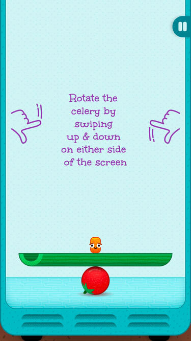 A tutorial screen is shown on the bottom level when you play the game for the first time, and goes away after you hit level 3 to ensure the player has the controls figured out.