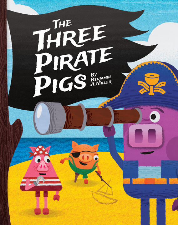The cover of the re-illustrated version of The Three Pirate Pigs. It's a book about learning from your mistakes and the consequences of making assumptions. Something product designers know a little about :)
